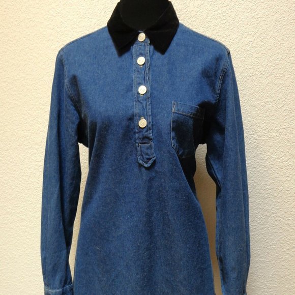 VINTAGE DENIM SHIRT DRESS PM - Picture 3 of 8